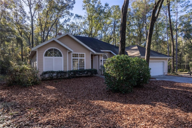 ranch-style house with a garage