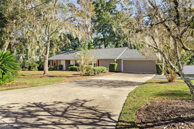 ranch-style house with a garage