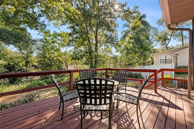 view of wooden terrace