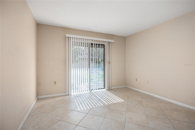 view of tiled empty room