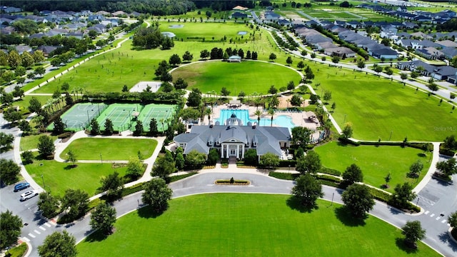 birds eye view of property