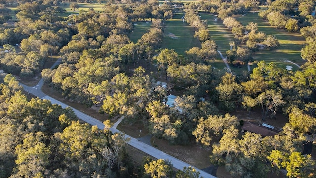 birds eye view of property with a rural view