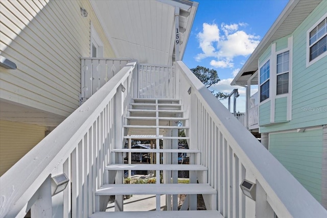 view of staircase