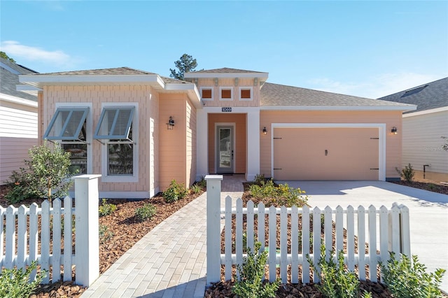 1069 NW 132nd Blvd, Newberry, FL 32669 - view of front of house featuring an attached garage, concrete driveway, and a shingled roof