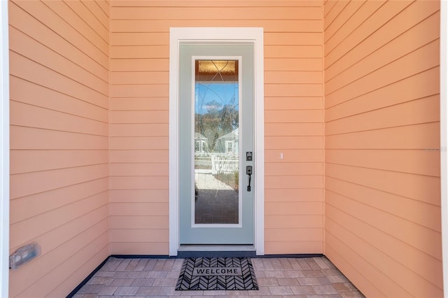 view of entrance to property