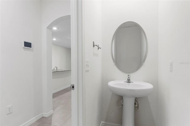 bathroom featuring tile patterned floors