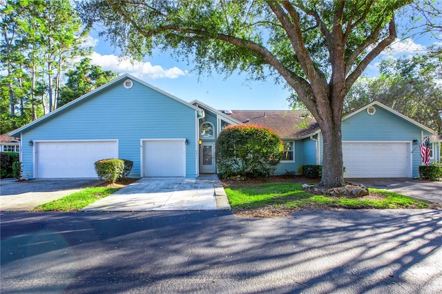 ranch-style house with a garage