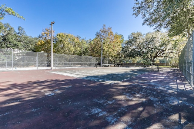 view of sport court