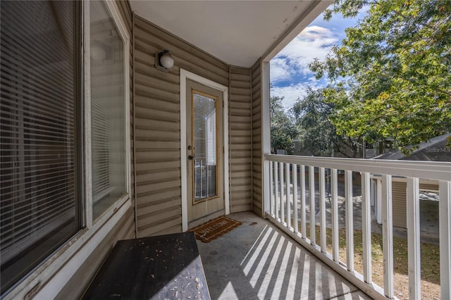 view of balcony