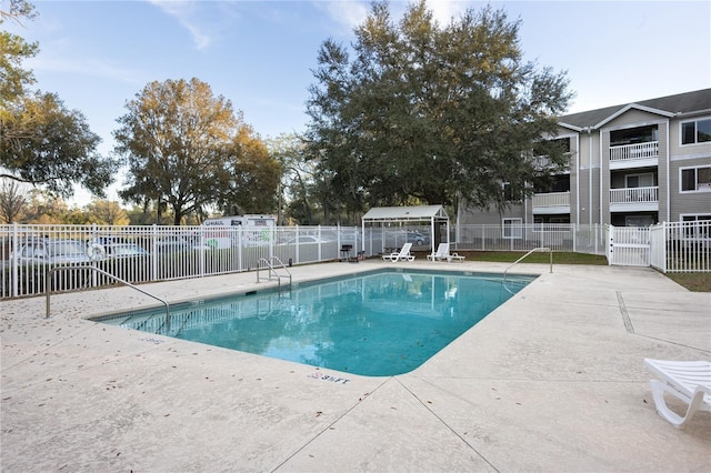 view of pool with a patio