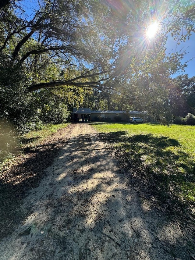 view of road