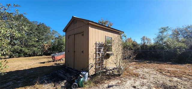 view of outdoor structure