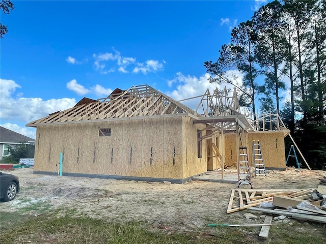 view of rear view of property