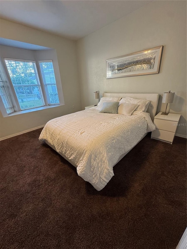 bedroom with carpet floors