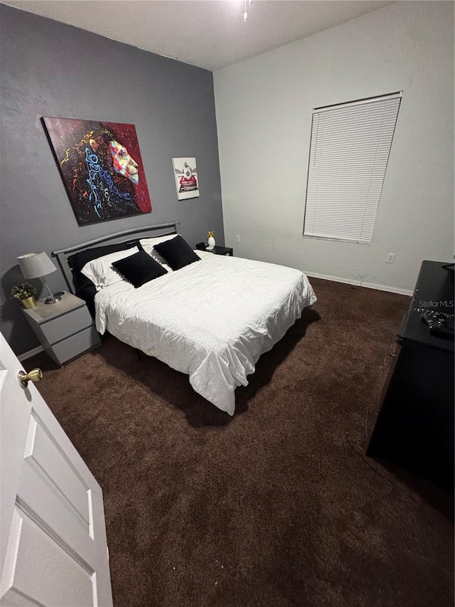 bedroom with carpet floors