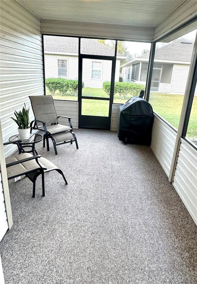 view of sunroom / solarium