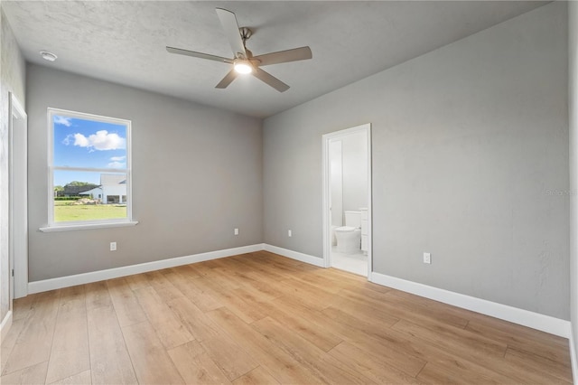 5040 SW 125th Cir, Archer, FL 32618 - unfurnished room with light wood finished floors, ceiling fan, and a smoke detector