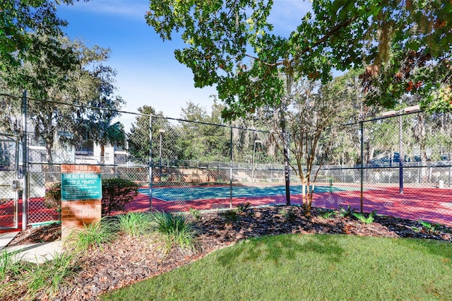 view of tennis court