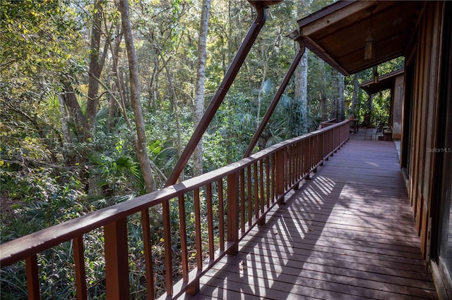 view of wooden terrace