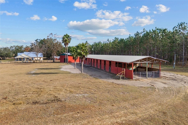 view of stable