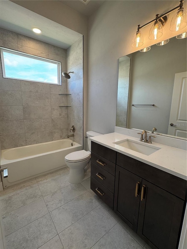 804 SW 144th Dr, Newberry, FL 32669 - full bath featuring vanity, shower / bathtub combination, and tile patterned floors