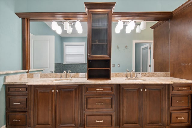 bathroom featuring vanity