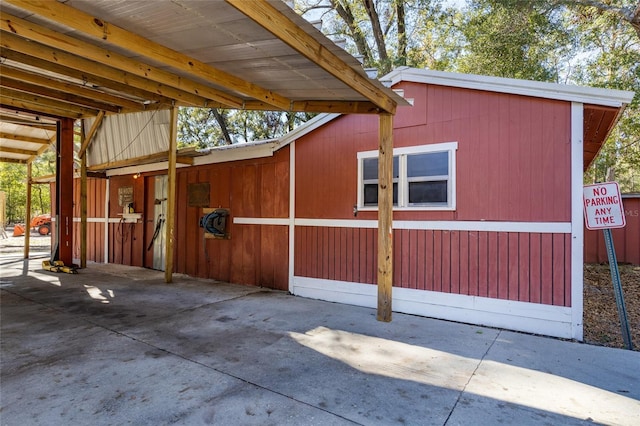 view of outbuilding