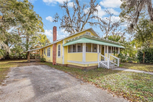 view of front of home