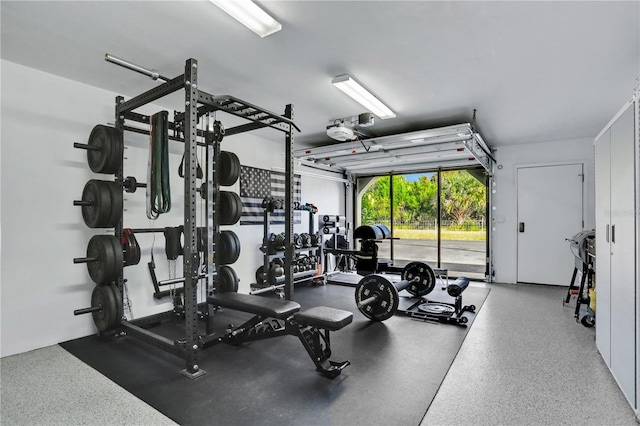 view of exercise room