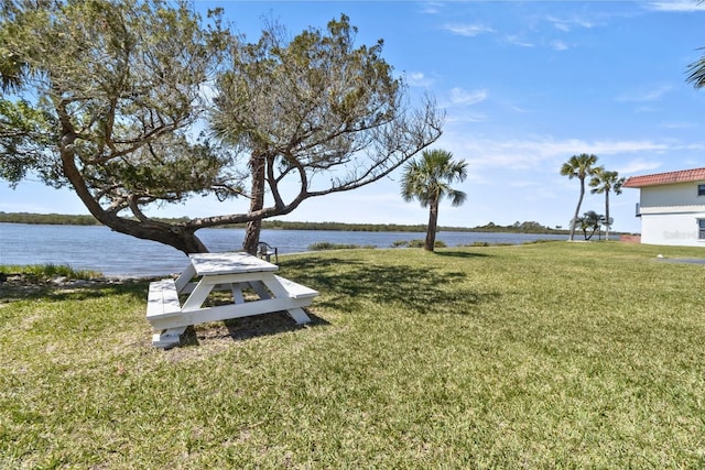 14 Ocean Palm Villa S Unit 14, Flagler Beach, FL 32136 - view of yard featuring a water view