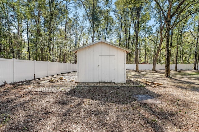 view of outdoor structure