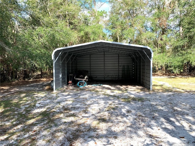 view of outdoor structure featuring a carport