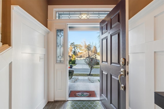 view of foyer entrance