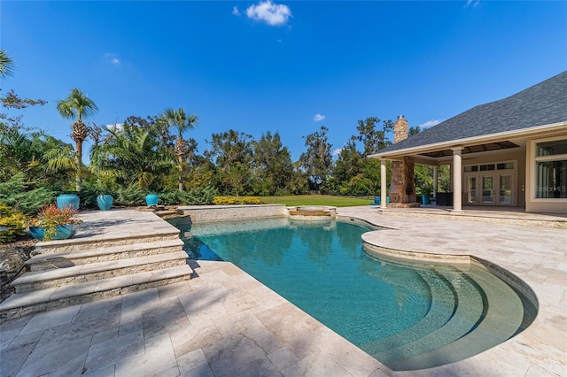 view of pool with a patio area