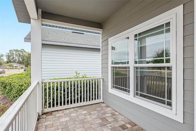 balcony with covered porch