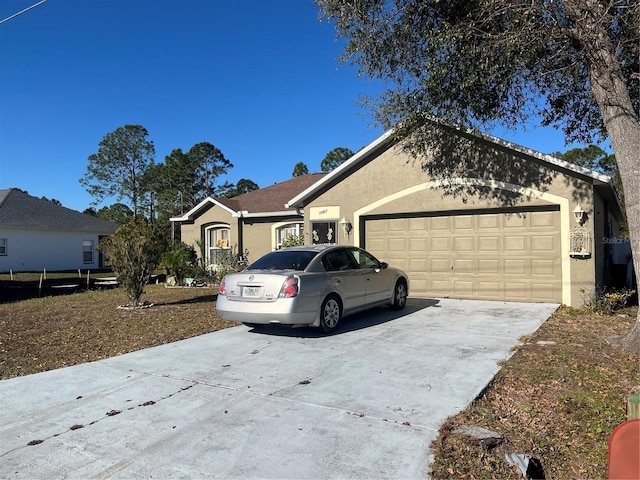 view of front of house featuring a garage