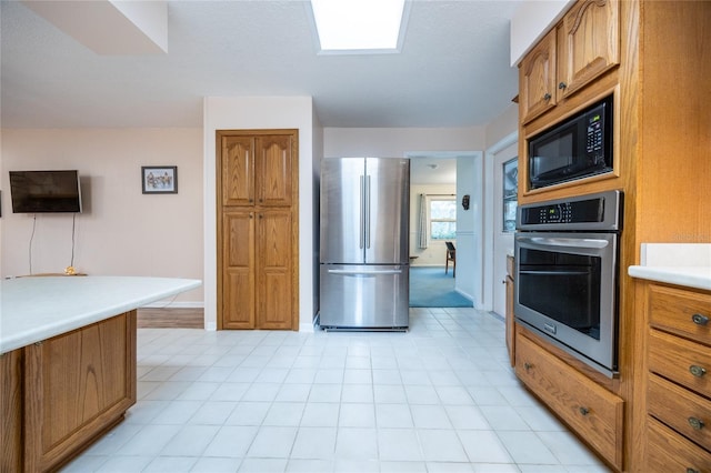 kitchen with appliances with stainless steel finishes