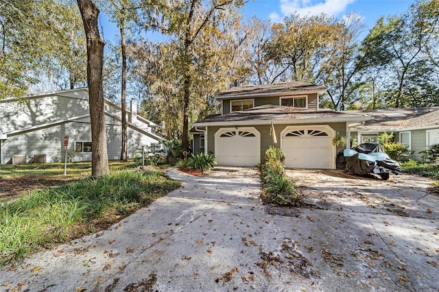 front facade featuring a garage