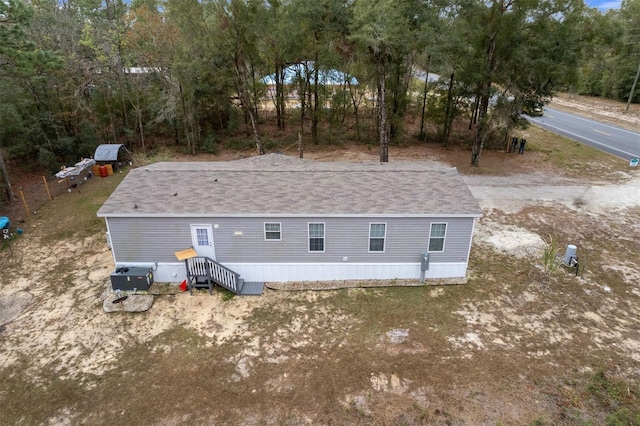 back of house with cooling unit