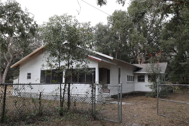 view of front of home