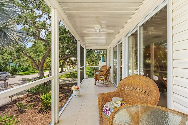 sunroom with a wealth of natural light