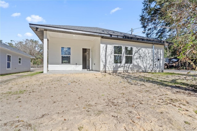 view of rear view of property