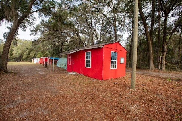 view of outdoor structure