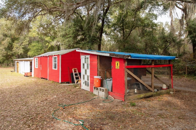 view of outdoor structure