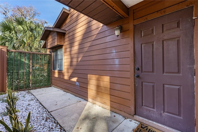 view of entrance to property