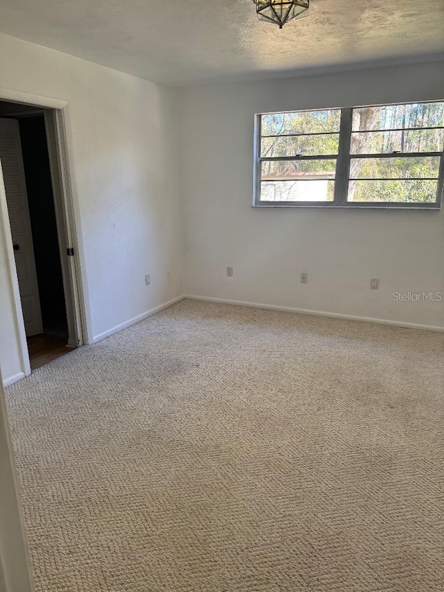 unfurnished room featuring carpet