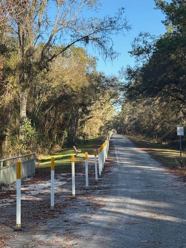 view of road