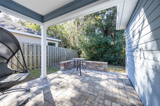 view of patio