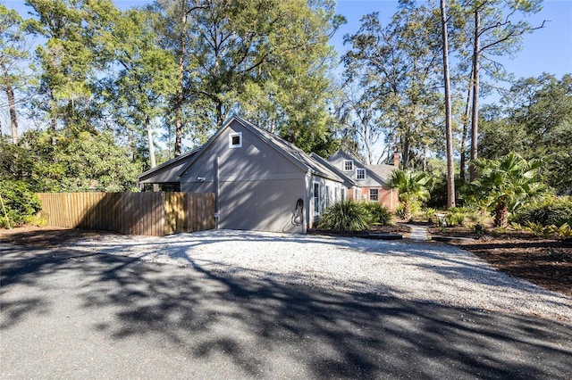 view of home's exterior