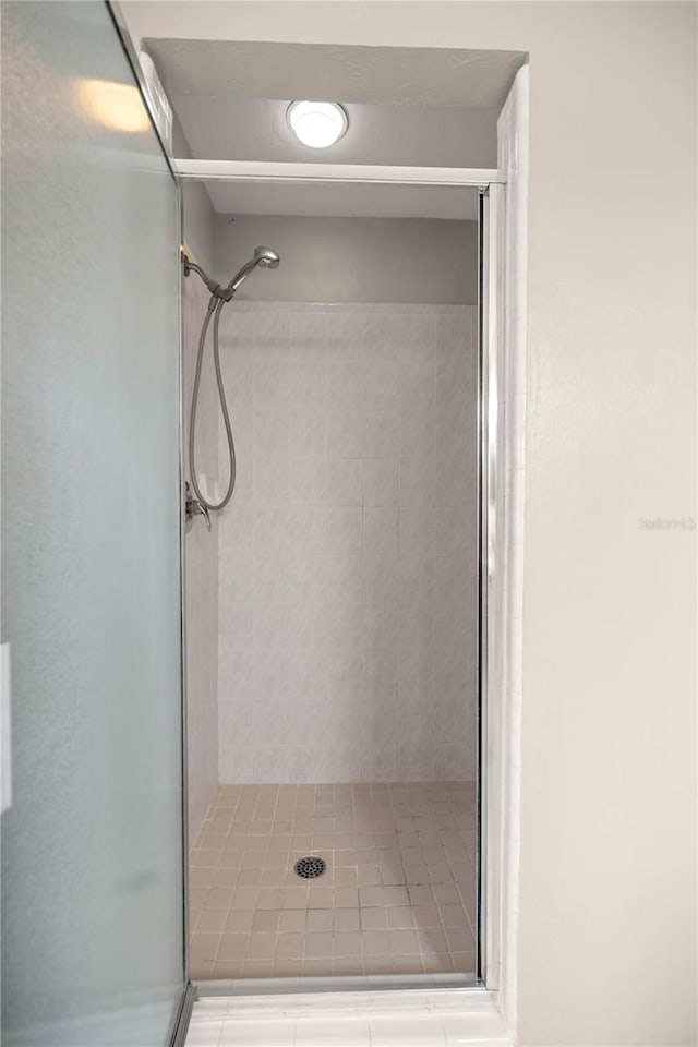 bathroom with an enclosed shower